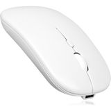Bgz Store Kablosuz Bluetooth Şarjlı 2.4ghz Mouse Tablet Telefon Pc Uyumlu Fare Sessiz Tıklama - Beyaz