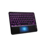 Bgz Store Rgb Işıklı (7 Renkli) Bluetooth Klavye Touchpad Slim Şarjlı Tüm Telefon Tablet Tv Notebook Uyumlu