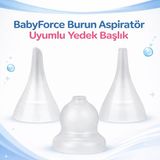BH-031 Burun Aspiratör Uyumlu Yedek Başlık – 3’lü Set 50502646003