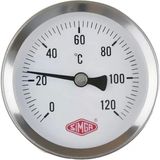 BH Büyük Hidrolik Ø 100 - 0 - 160°C 1/2 10 cm Arkadan Çıkışlı Termometre