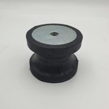 BH Büyük Hidrolik Atc Tipi Kauçuk Pullu Makaralı Takoz M12X1.5 Çap 80 mm Yğkseklik 60 mm
