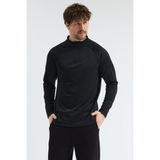 Bh Collection Erkek Antreman Spor Ceket Hızlı Kuruma Yarım Fermuarlı - Siyah