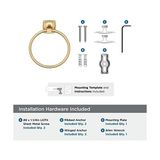 BH36092CZ | Şampanya Bronz Havlu Halkası | 7-9/16 Inç (192 Mm) Uzunluk | Banyo Duvarı Için El Havluluk | Küçük Mutfak ve Banyo Aksesuarları - standart