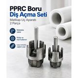 Bhd El Aletleri 00402 Pprc Boru Diş Açma Matkap Uç Aparatı - 2 Parça