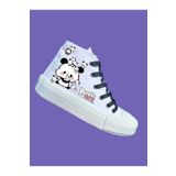 bhk desing Sevimli panda baskılı keten kız çocuk kanvas spor ayakkabı sneaker