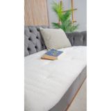 Bhoota Home Peluş Koltuk Örtüsü, Ekru Koltuk Minderi, İçi Elyaf Dolgulu Yıkanabilir Koltuk Şiltesi, 70x220 cm