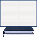Bi Defter Çizgili Defter – Termo Deri Ciltli, %100 El Yapımı, El Dikişi, (Iplik Dikiş) “benzersiz Ürün” A/5 - Lacivert