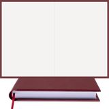 Bi Defter Çizgisiz Defter – Termo Deri Ciltli, %100 El Yapımı, El Dikişi, (Iplik Dikiş) “benzersiz Ürün” A/5 - Bordo