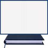 Bi Defter Çizgisiz Defter – Termo Deri Ciltli, %100 El Yapımı, El Dikişi, (Iplik Dikiş) “benzersiz Ürün” A/5 - Lacivert