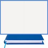 Bi Defter Çizgisiz Defter – Termo Deri Ciltli, %100 El Yapımı, El Dikişi, (Iplik Dikiş) “benzersiz Ürün” A/5 - Mavi