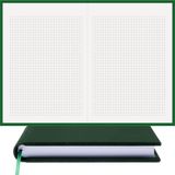 Bi Defter Kareli Defter – Viskon Kumaş Ciltli, %100 El Yapımı, El Dikişi, (Iplik Dikiş) “benzersiz Ürün” A/5 - Yeşil