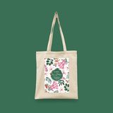 Bi' Dünya Haber Hanım Şahsiyetler Serisi 2 - Hz. Hafsa Islami Seri Tote Bag Baskılı Bez Çanta - Çok Renkli - Naturel