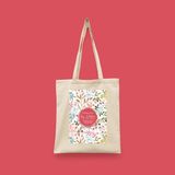 Bi' Dünya Haber Hanım Şahsiyetler Serisi 7 - Hz. Hatice Islami Seri Tote Bag Baskılı Bez Çanta - Çok Renkli-KR1