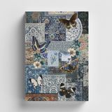 Bi' Dünya Haber Kolaj Serisi 50 Kelebeğin Rüyası Bullet Journal A5 Noktalı Defter - Obsidian