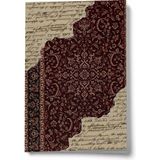 Bi' Dünya Haber Vintage Serisi 9 Hisli Satırlar A6 Çizgili Mini Defter Not Defteri - Crimson