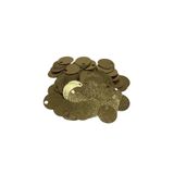Bi hızlı 20 mm Süsleme Pulu, Elbise Pulu, Çanta Pulu, Payet Pul (110 Adet 20 Gram) Desenli Altın