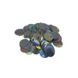 Bi hızlı 20 mm Süsleme Pulu, Elbise Pulu, Çanta Pulu, Payet Pul (110 Adet 20 Gram) Holografik Gümüş