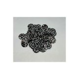 Bi hızlı 20 mm Süsleme Pulu, Elbise Pulu, Çanta Pulu, Payet Pul (110 Adet 20 Gram) Leopar Desenli Gümüş Renk