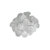 Bi hızlı 25 mm Mango Pul Süsleme Pulu, Elbise Pulu, Çanta Pulu, Payet Pul ( 20 Gram Yaklaşık 60 Adet ) Mat Beyaz
