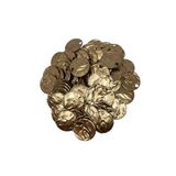 Bi hızlı 25 mm Mango Pul Süsleme Pulu, Elbise Pulu, Çanta Pulu, Payet Pul ( 20 Gram Yaklaşık 60 Adet ) Mat Bronz