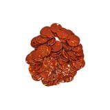 Bi hızlı 25 mm Mango Pul Süsleme Pulu, Elbise Pulu, Çanta Pulu, Payet Pul ( 20 Gram Yaklaşık 60 Adet ) Metalik Bakır