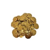 Bi hızlı 25 mm Mango Pul Süsleme Pulu, Elbise Pulu, Çanta Pulu, Payet Pul ( 20 Gram Yaklaşık 60 Adet ) Metalik Gold