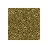 Bi hızlı 8/0 Cam Kum Boncuk, Takı Yapım Boncuğu, 3 mm, 40 gram Kaplama Altın