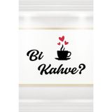 Bi Kahve Dekoratif Ahşap Duvar Dekoru - Ev Süsü - Kahve Köşesi - Duvar Dekorasyon