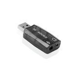 Bİ TIK BİLİŞİM Usb Mic Mikrofon Adaptörü 3d Ses Karti Çevirici Kulaklik Hoparlör Jack Dönüştürücü