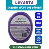 Bia Life Lavanta Özlü Doğal El Yapımı Sabunlu Vücut Duş Süngeri - Mor