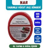 Bia Life Nar Özlü Doğal El Yapımı Sabunlu Vücut Duş Süngeri - Kırmızı