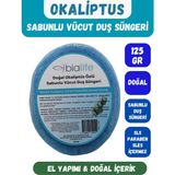 Bia Life Okaliptus Özlü Doğal El Yapımı Sabunlu Vücut Duş Süngeri - Turkuaz