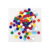Bia Renkli Ponpon 3 Cm 100 Adet