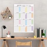 Bi'aldım 2026-2027 Akademik Duvar Takvimi, Ağustos Başlangıçlı, Academic Wall Calendar - 70x100cm Boyut
