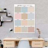 Bi'aldım 2026 -2027 Akademik Duvar Takvimi, Temmuz Başlangıçlı, Academic Wall Calendar - 70x100cm Boyut