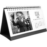 Bi'aldım 2027 Atatürk Takvimi - Atatürk Fotoğraflı 2027 Masa Takvimi - 1 Adet