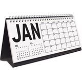 Bi'aldım 2027 Masa Takvimi, Önceki Ay Sonraki Ay Takvim, Aylık Planlayıcı Takvim, Üç Aylık Takvim, Çift Taraflı Büyük Boy Masa Takvimi, Desk Calendar - 1 Adet - Kraft