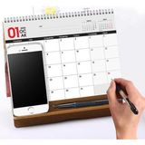 Bi'aldım Ahşap Ayaklı Ofis Masa Takvimi - 2027 Masa Takvimi, Önceki Ay Sonraki Ay Takvimi, Aylık Planlayıcı Takvim, 2027 Desk Calendar, Monthly Planner - 1 Adet
