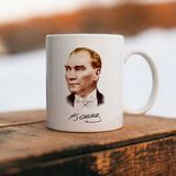 Bialdım Baş Komutan Mustafa Kemal Atatürk Fotoğraflı Kupa
