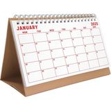 Bi'aldım Gökkuşağı Renkler 2027 Aylık Planlayıcı Masa Takvimi, 2027 Masa Takvimi, Renkli Notluk Takvim, Rainbow 2027 Monthly Planner Desk Calendar - 1 Adet - Kahverengi