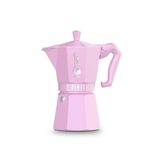 Bialetti Exclusive 6 Cup Pembe Moka Pot