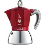 Bialetti Indüksiyon Kırmızı 6 Cup Moka Pot - Standart