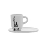 Bialetti Omino Con Piattino 340 ml Porselen Kupa