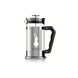 Bialetti Preziosa French Press 1 Litre Cam Kahve Demleme Paslanmaz Çelik Çerçeve