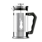 Bialetti - Preziosa French Press: Yaklaşık 1L kapasiteli kahve hazırlayıcı - 18/10 Paslanmaz Çelik Gövde - Bulaşık Makinesinde Yıkanabilen Borosilikat Cam Sürahi - Paslanmaz Çelik Filtre Sistemi