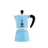 Bialetti Rainbow Metal 3 Cup Moka Pot - Mavi