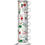 Bialetti Set 6'lı Stackable Espresso Fincan Seti