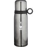 Bialetti - Termos - 460Ml - Koyu Gri Renk - Paslanmaz Çelik - Çift Katmanlı - 12 Saat Sıcak 24 Saat