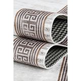 Bianca Eco Dijital Baskı Makinada Yıkanabilir Kaymaz Taban Dekoratif Halı Gri-Kahverengi 28320A - 200 x 300 cm - Gri - Kahverengi