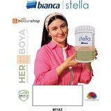 Bianca Elta Su Bazlı Saf Akrilik Boya Stella Beyaz 1 Litre İç ve Dış Mekan Kullanımına Uygun